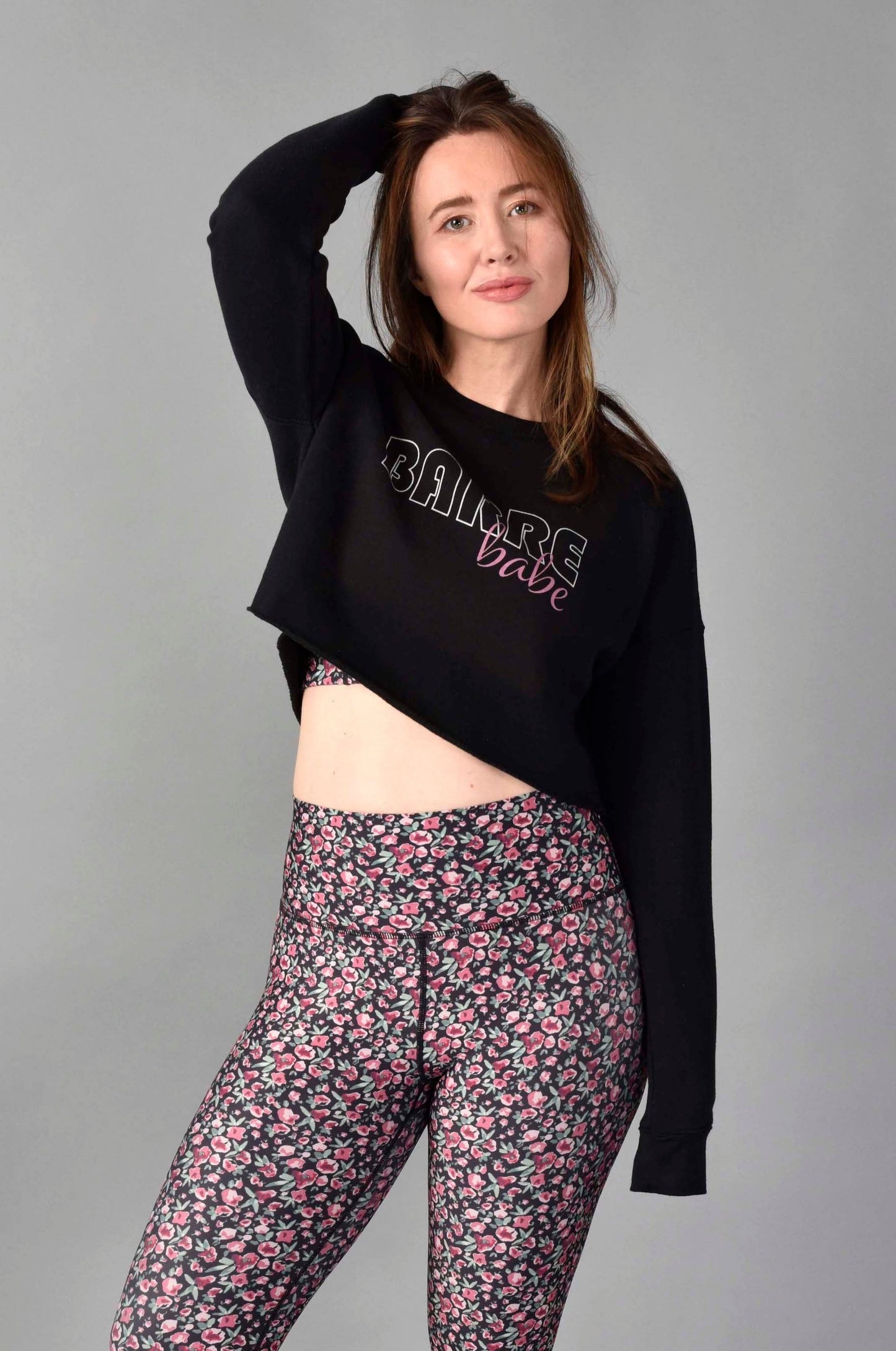 Barre Babe Crop Sweatshirt