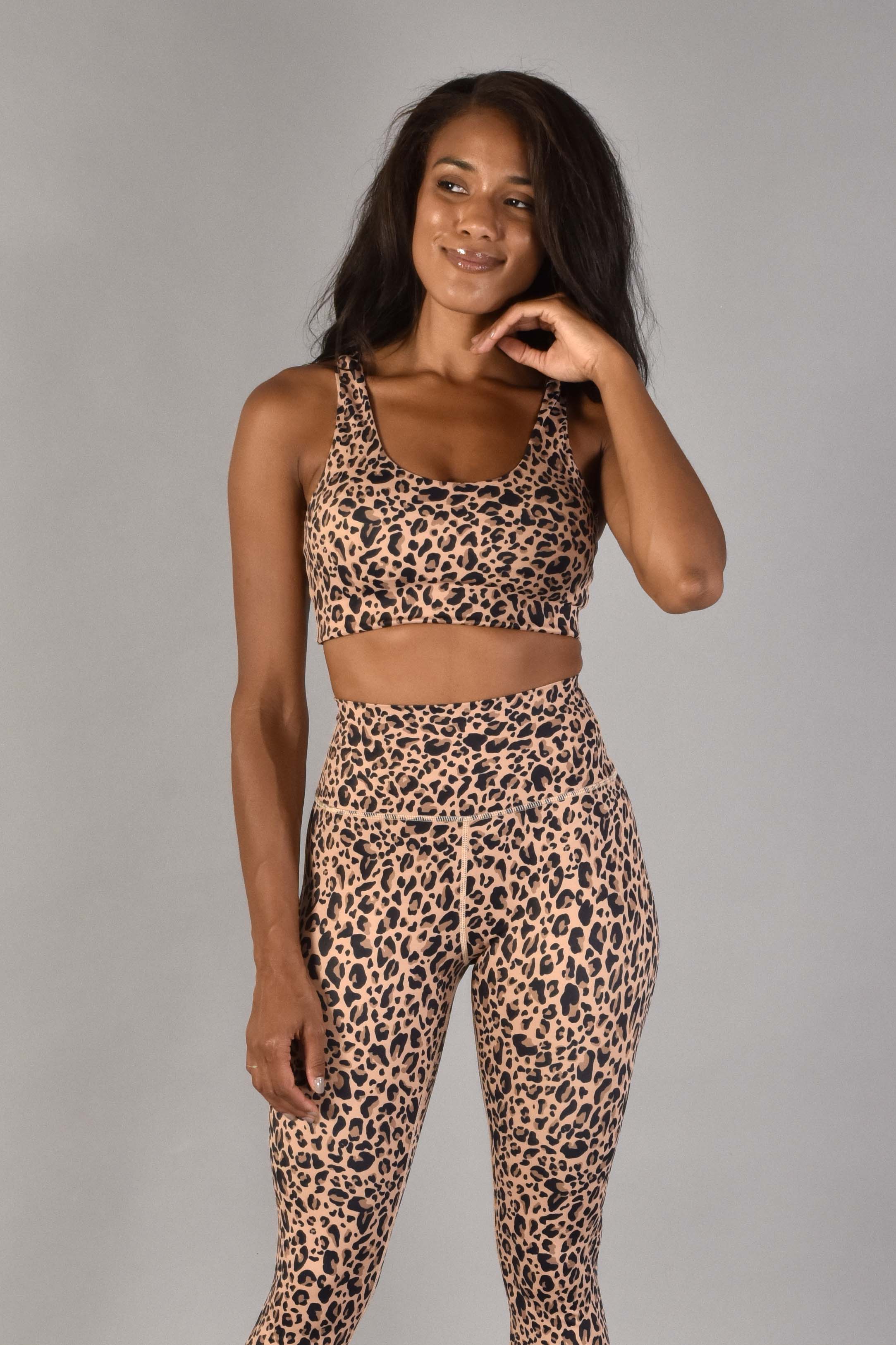 Cheetah print workout leggings best sale