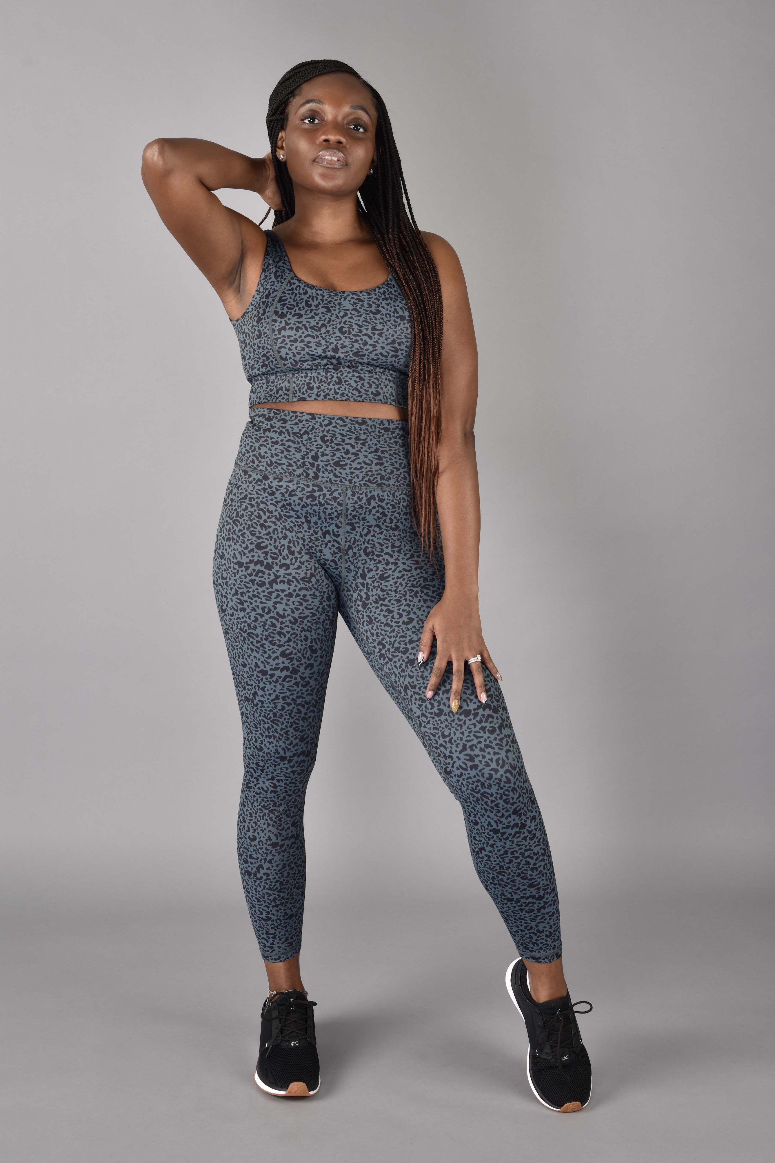 Grey leggings hotsell matching top